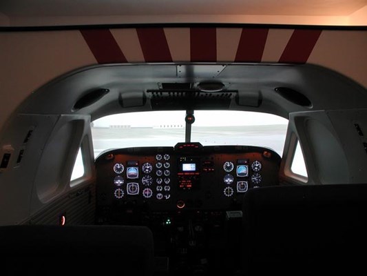 Simulátor letadla Beechcraft