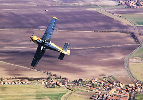 Akrobatický let letadlem SK-61 Bulldog -  Roudnice