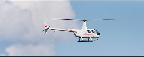 Pilotem vrtulníku na zkoušku Plzeň 1 pilotující + 2 cestující