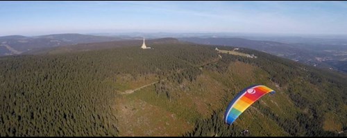 Vyhlídkový tandemový paragliding Krkonoše - Černý Důl